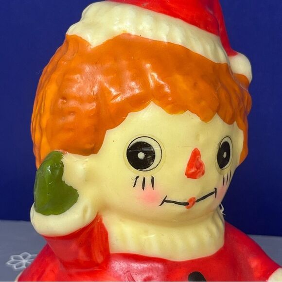 Vintage 5.5” Raggedy Ann Christmas Candle Never burned - Picture 7 of 9